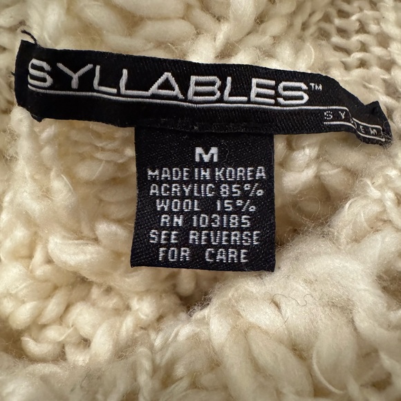 Cable knit sweater, by Syllables - Picture 2 of 2